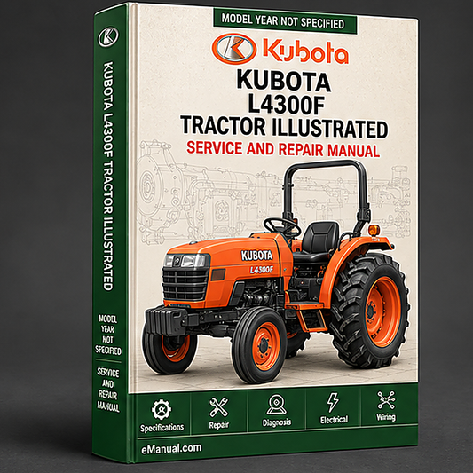 Kubota L4300F Tractor Illustrated Master Parts List Manual