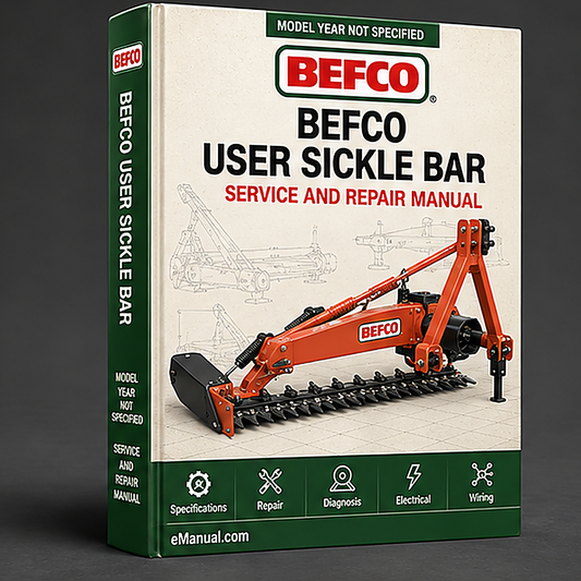 BEFCO User Owner Manual SICKLE BAR MOWERS