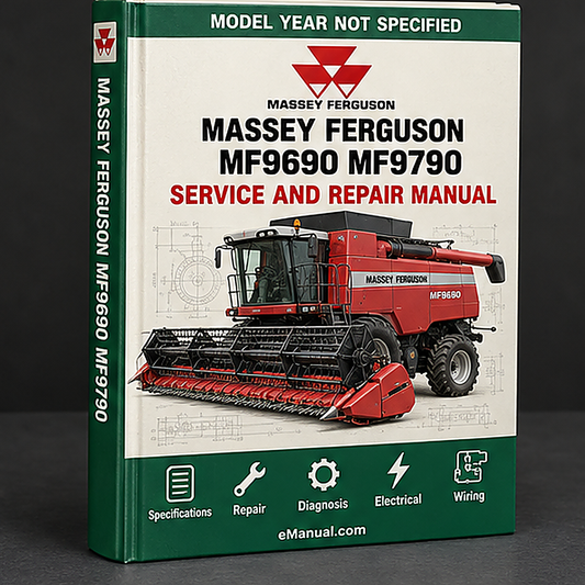 Massey Ferguson MF9690 MF9790 Combine Workshop Service Manua