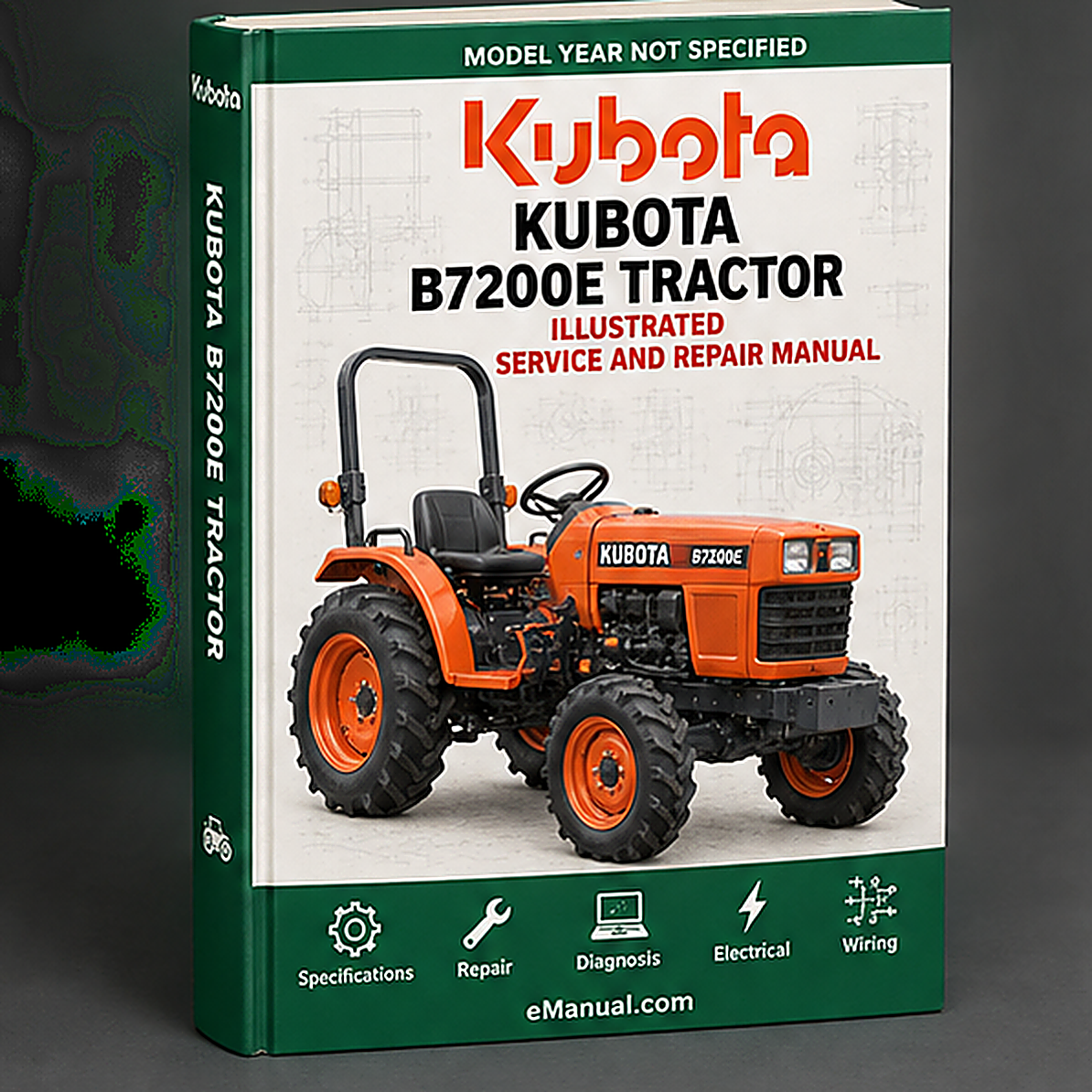Kubota B7200E Tractor Illustrated Master Parts List Manual