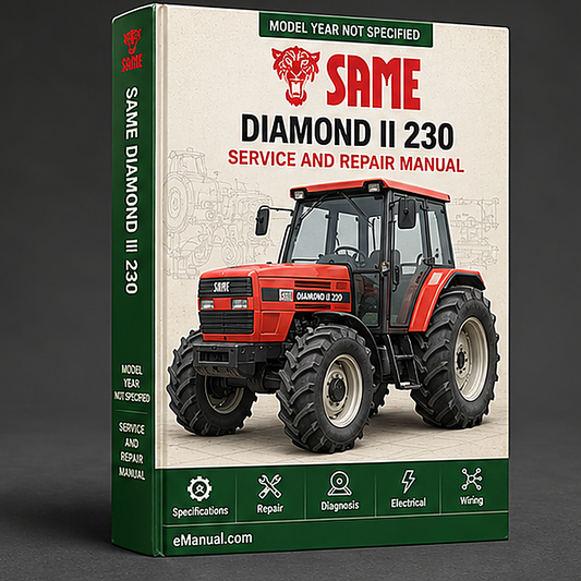 Same Diamond II 230 260 Tractor Service Repair Workshop Manual