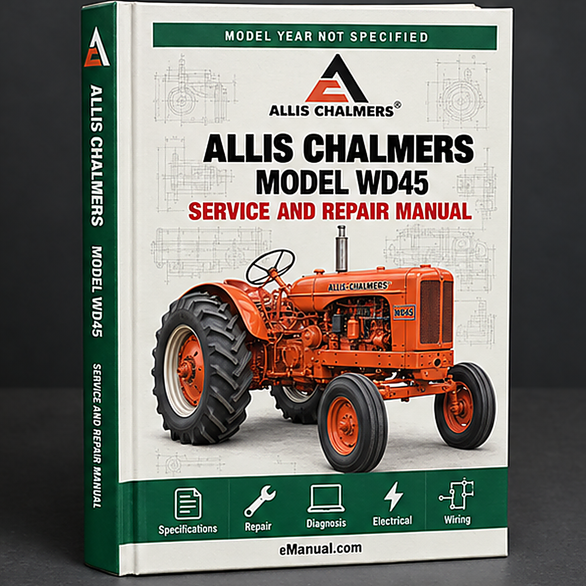 Allis Chalmers Model WD45 Tractor WSM Service Manual Repair