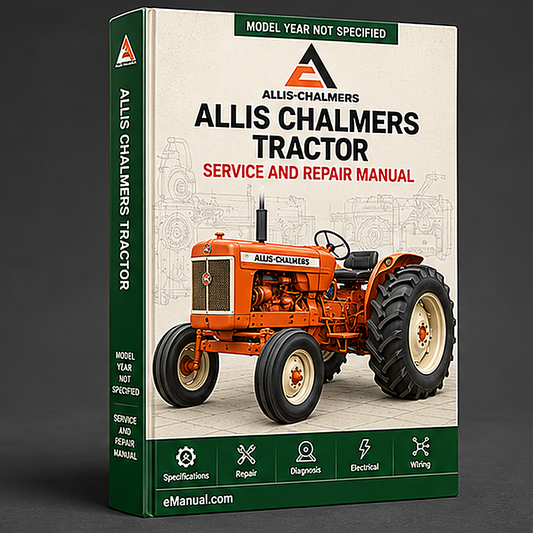 Allis Chalmers Tractor Model 6060 6070 6080 WSM Service Repair Manual