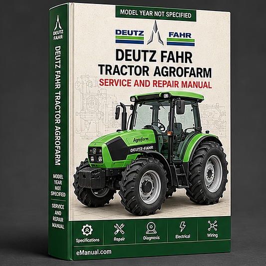DEUTZ FAHR Tractor AGROFARM 85 100 parts part Manual ipl epc