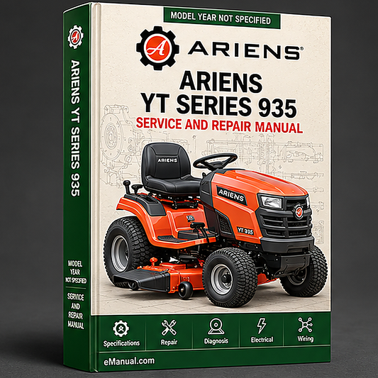 Ariens YT series 935 Tractor Service Workshop Manual