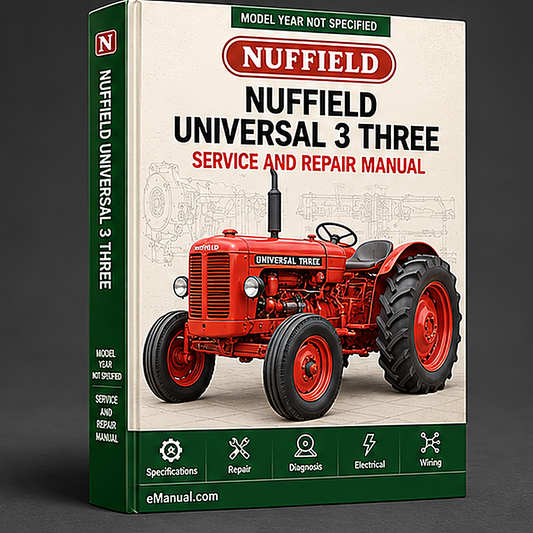 NUFField UNIVERSAL 3 THREE 4 FOUR Tractor Workshop Manual