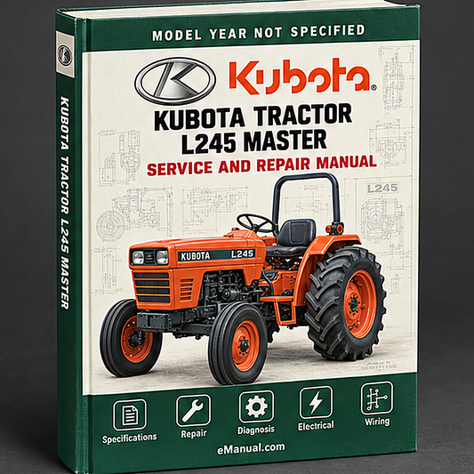 Kubota Tractor l245 master parts Manual