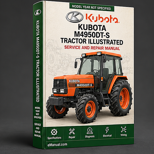 Kubota M4950DT-S Tractor Illustrated Master Parts List Manual