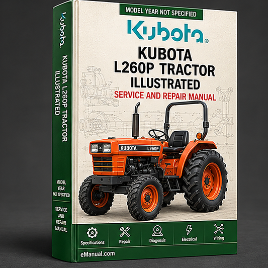 Kubota L260P Tractor Illustrated Master Parts List Manual