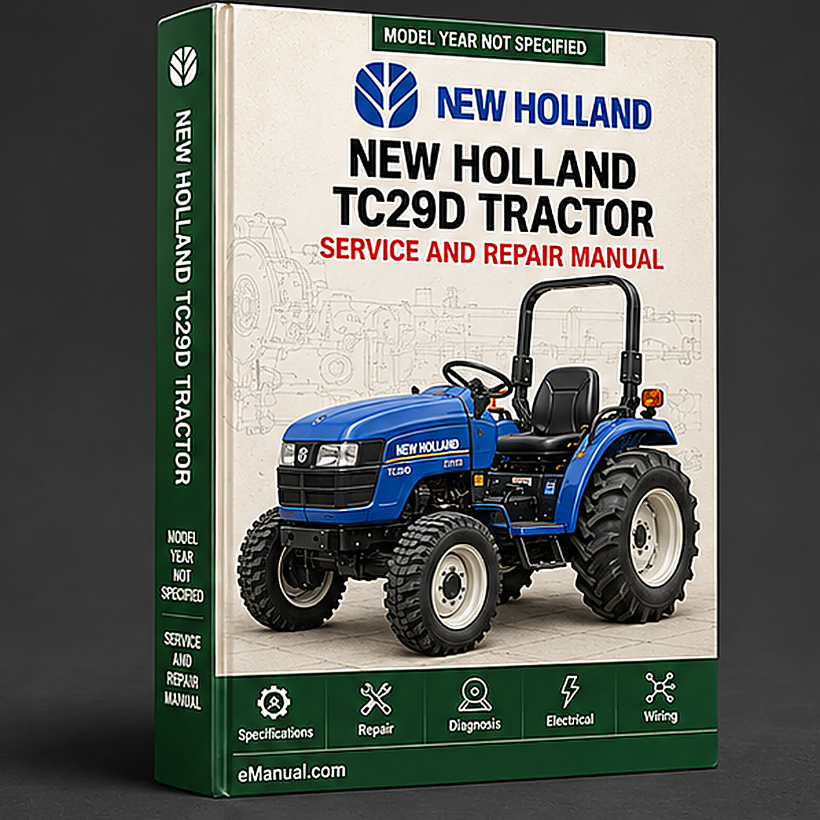 New Holland TC29D Tractor Illustrated Master Parts List Manual