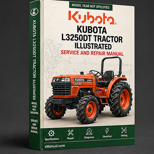 Kubota L3250DT Tractor Illustrated Master Parts List Manual