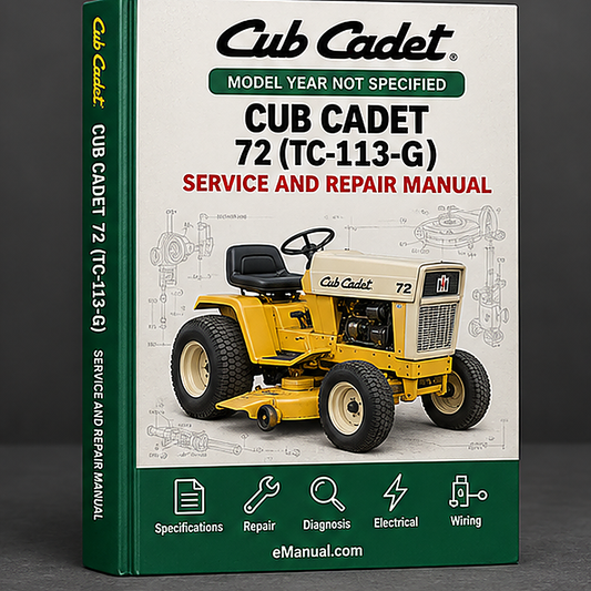Cub Cadet 72 (TC-113-G) Tractor Parts Manual