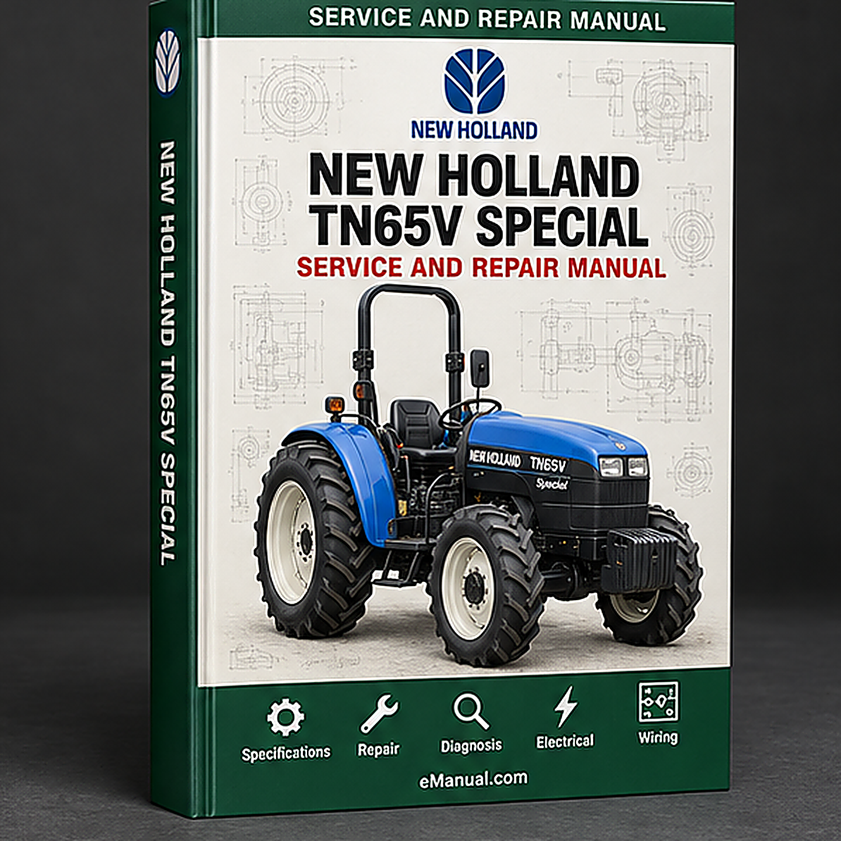 NEW Holland TN65V SPECIAL Tractor MASTER ILLUSTRATED Parts List Manual BOOK