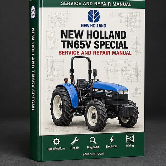 NEW Holland TN65V SPECIAL Tractor MASTER ILLUSTRATED Parts List Manual BOOK