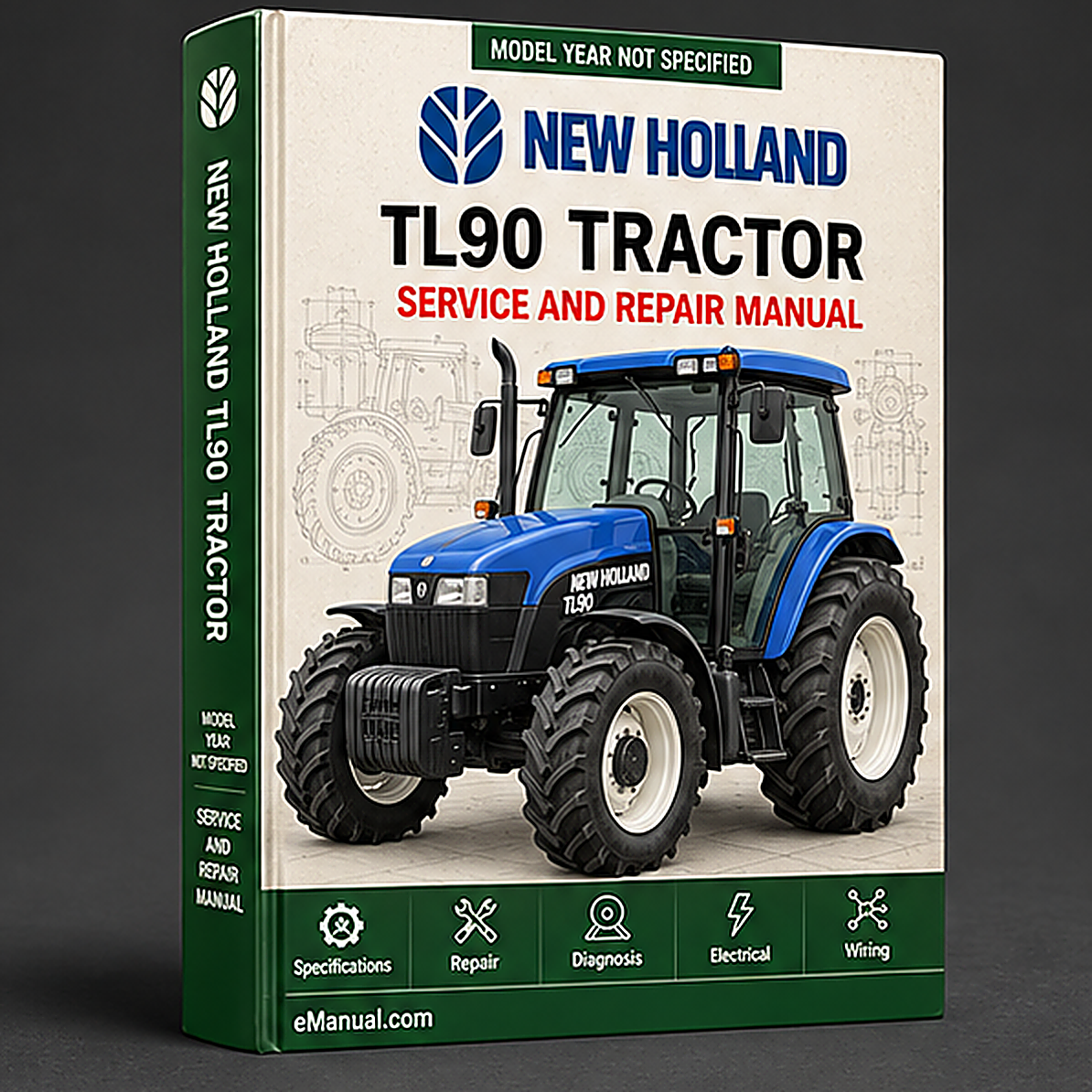 NEW Holland TL90 Tractor MASTER ILLUSTRATED Parts List Manual BOOK