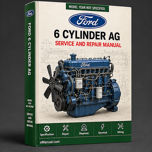 Ford 8400 6 CYLINDER AG Tractor INDUSTRIAL MASTER ILLUSTRATED Parts List Manual BOOK