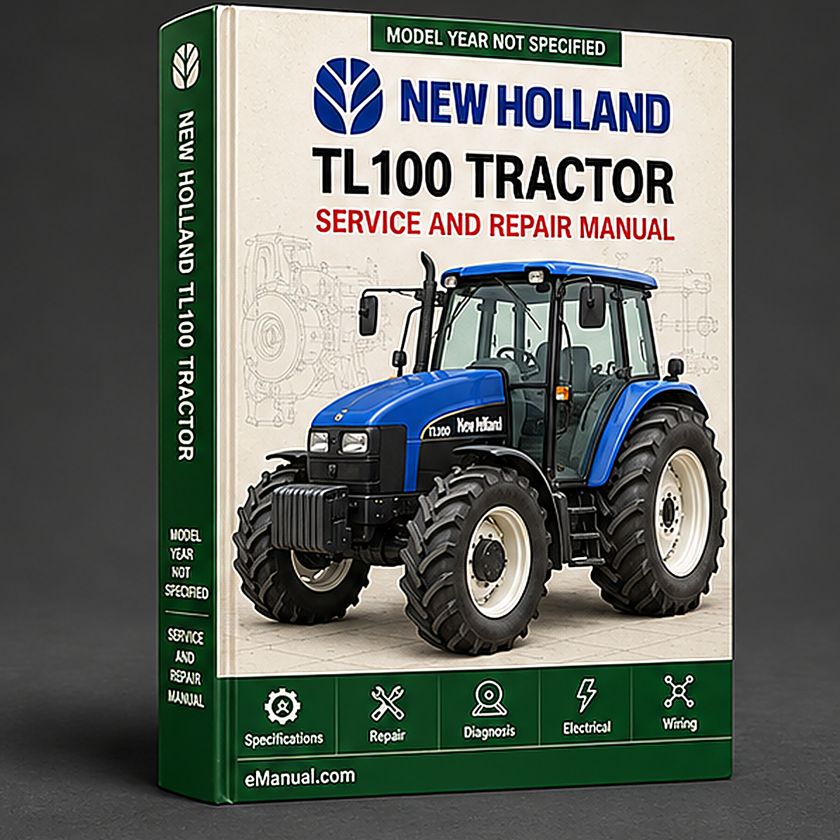 NEW Holland TL100 Tractor MASTER ILLUSTRATED Parts List Manual BOOK
