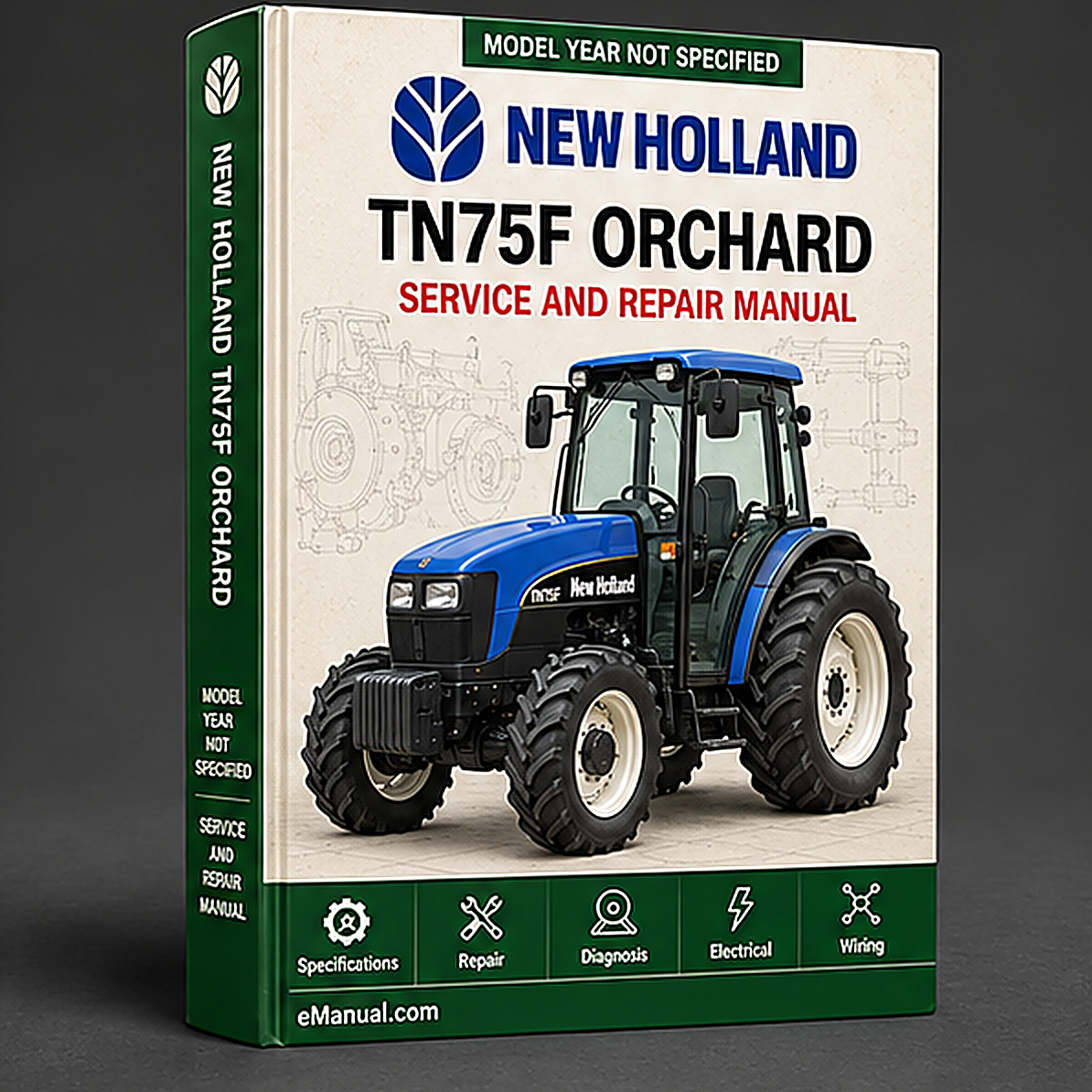 NEW Holland TN75F ORCHARD Tractor MASTER ILLUSTRATED Parts List Manual BOOK