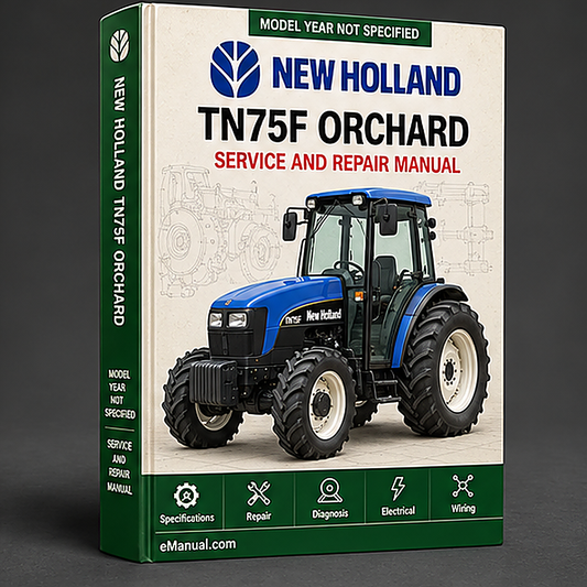 NEW Holland TN75F ORCHARD Tractor MASTER ILLUSTRATED Parts List Manual BOOK