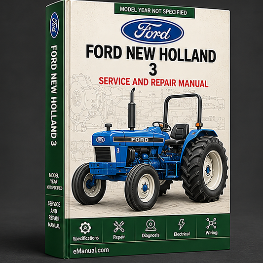 Ford New Holland 4500 3 CYLINDER INDUSTRIAL Tractor MASTER ILLUSTRATED Parts List Manual BOOK