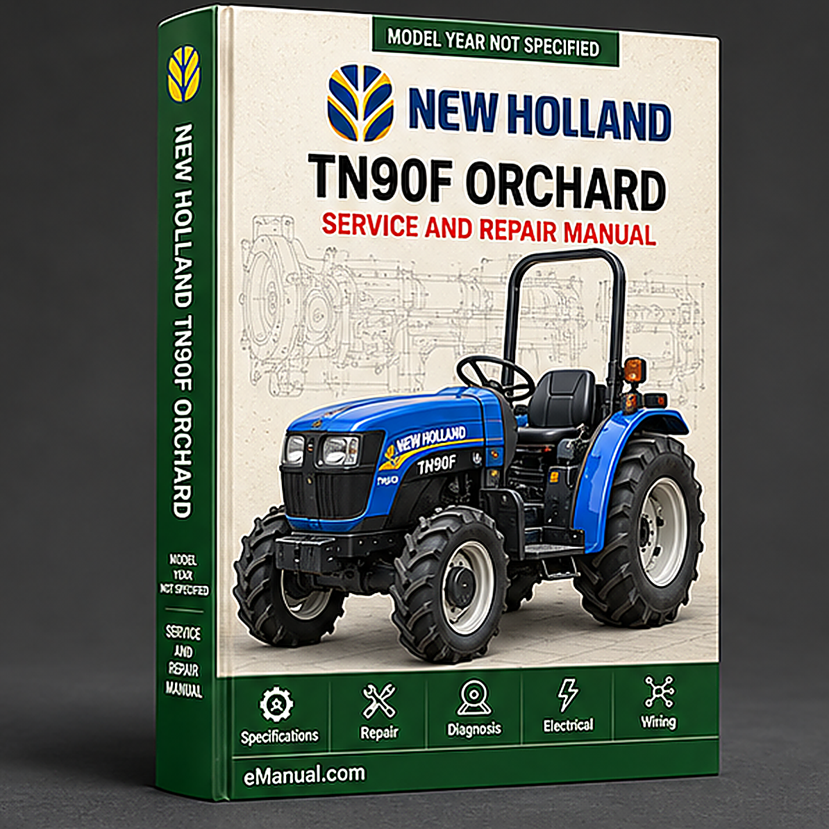 NEW Holland TN90F ORCHARD Tractor MASTER ILLUSTRATED Parts List Manual BOOK