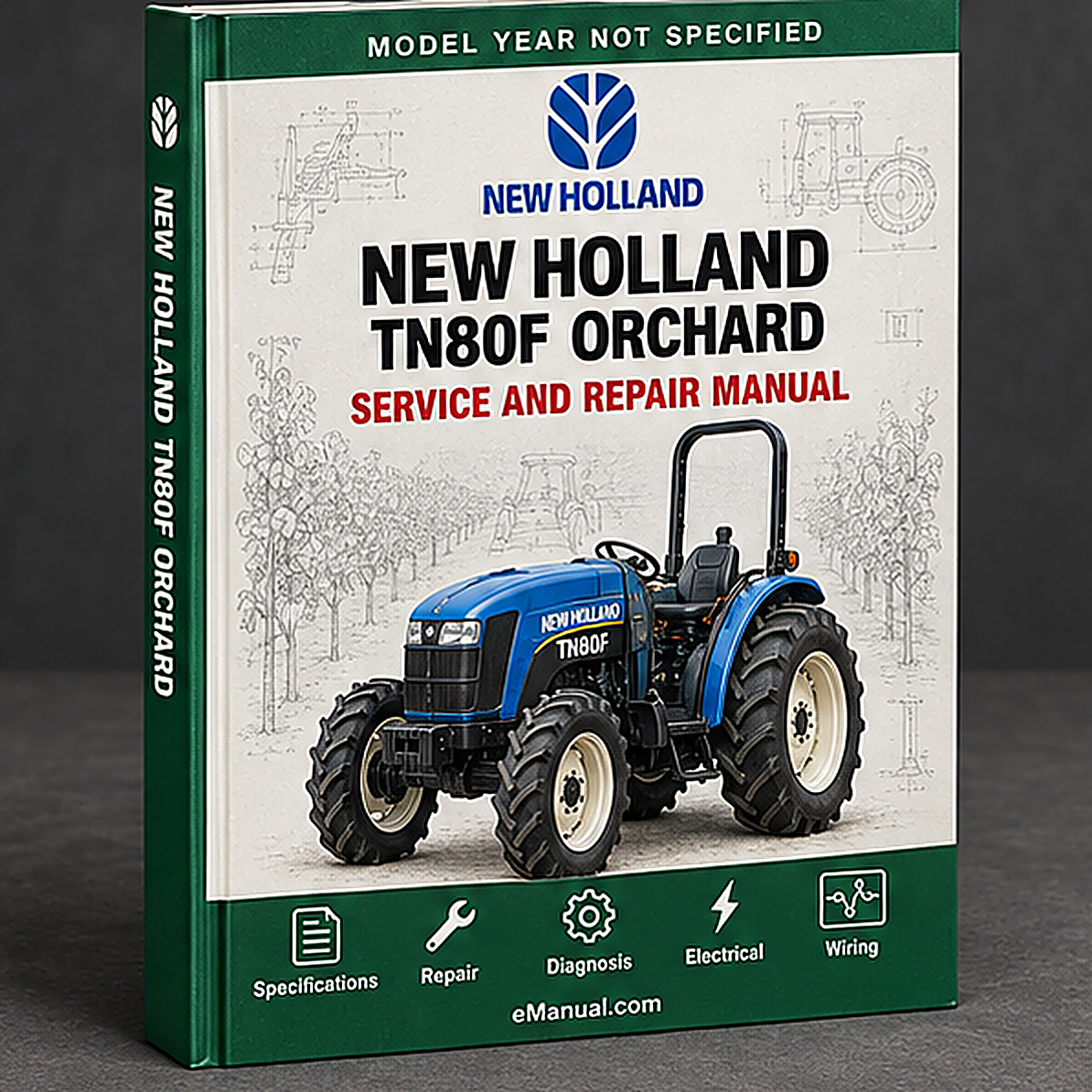 NEW Holland TN80F ORCHARD Tractor MASTER ILLUSTRATED Parts List Manual BOOK