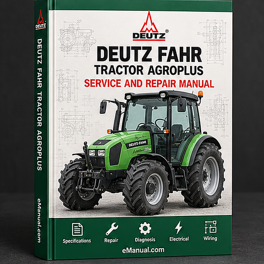 DEUTZ FAHR Tractor AGROPLUS 60 70 80 Factory Workshop Manual