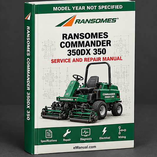 RANSOMES CommandER 350DX 350 DX Tractor Parts PART Manual