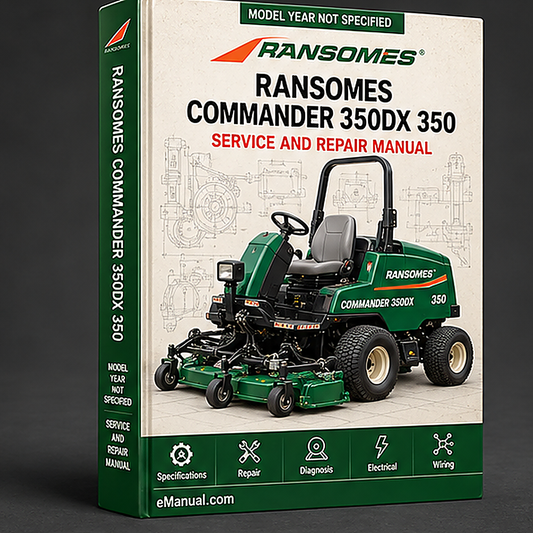 RANSOMES CommandER 350DX 350 DX Tractor Operator User Manual