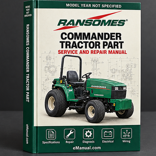 RANSOMES CommandER 3510 Tractor Parts PART Manual