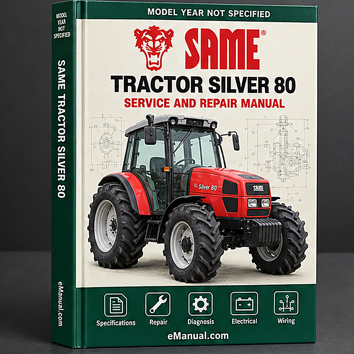 SAME Tractor SILVER 80 90 100.4 100.6 Workshop Repair Manual