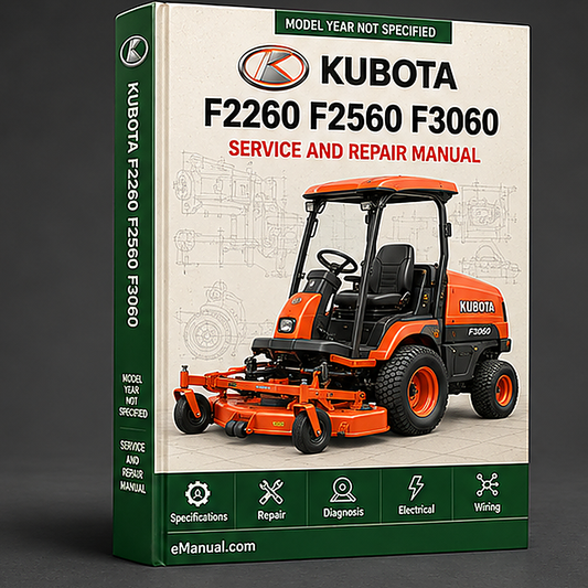 Kubota F2260 F2560 F3060 Tractor Workshop Service Manual