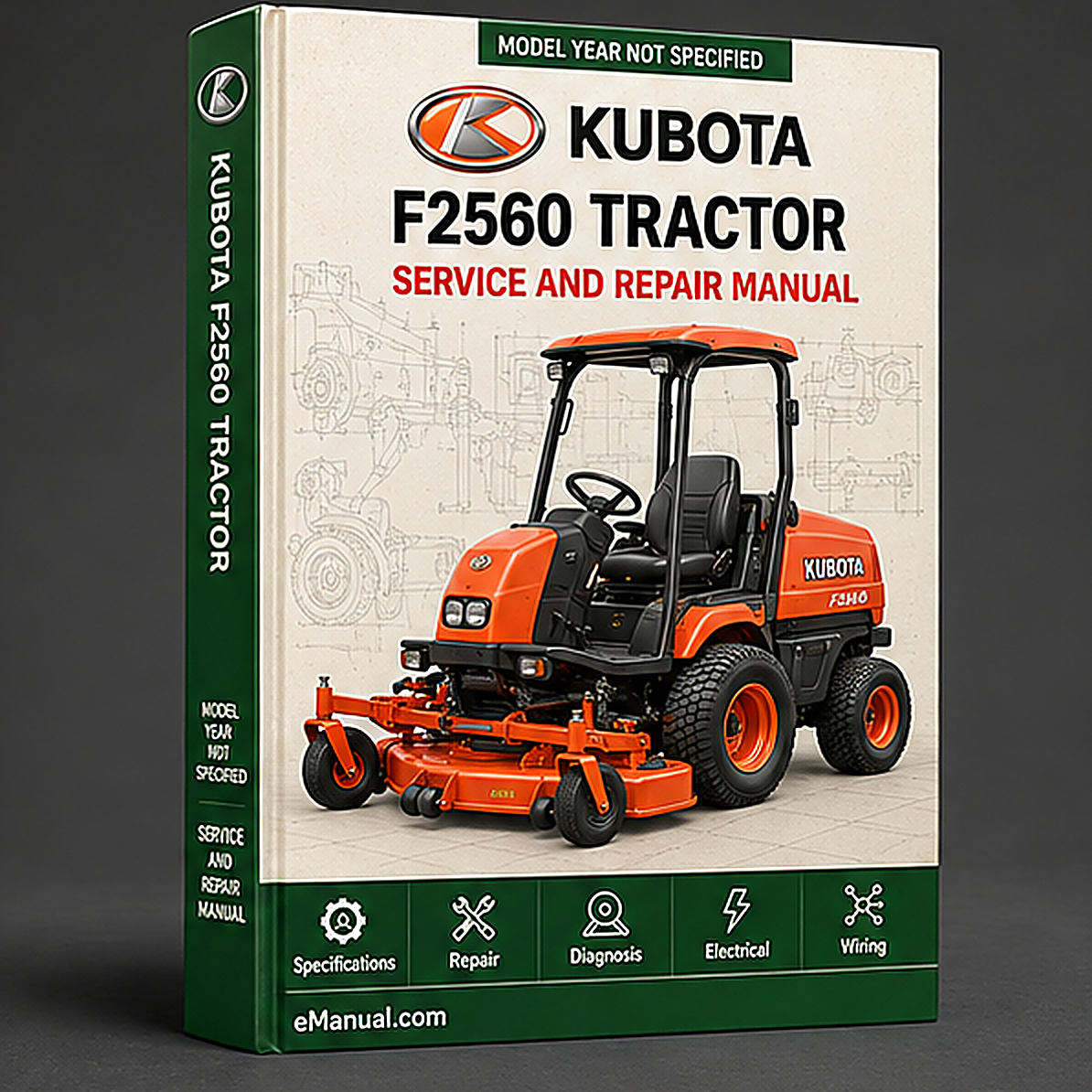 Kubota F2560 Tractor Workshop Service Repair Manual