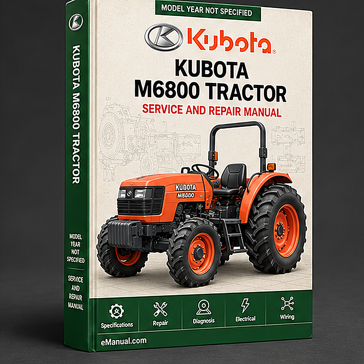 Kubota M6800 Tractor Workshop Repair Service Manual