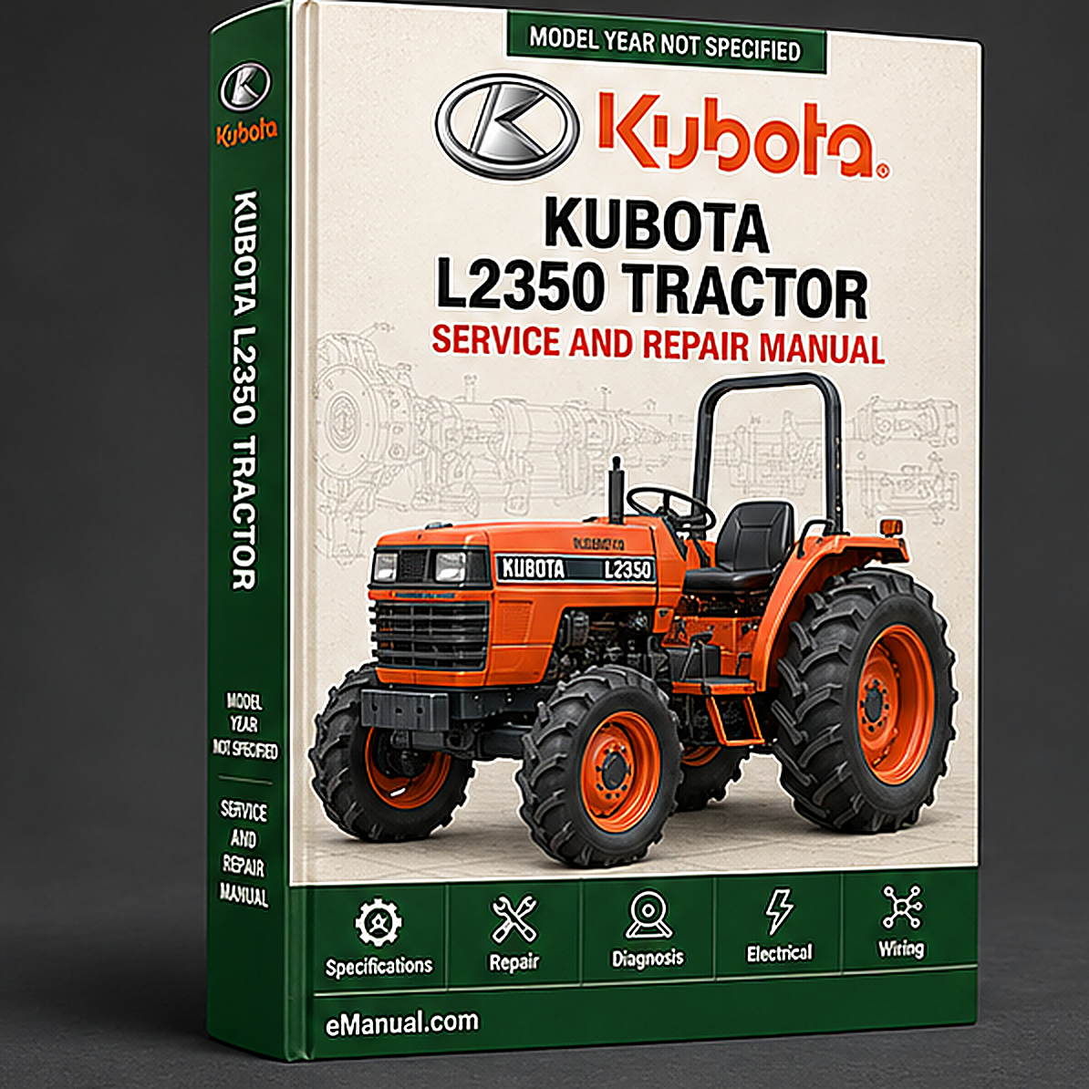 Kubota L2350 Tractor Workshop Service Repair Manual
