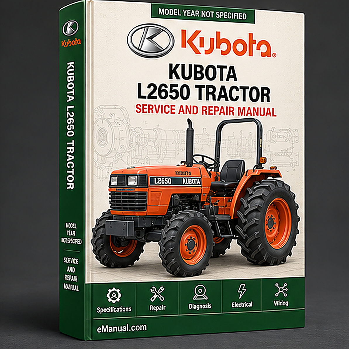 Kubota L2650 Tractor Workshop Service Repair Manual