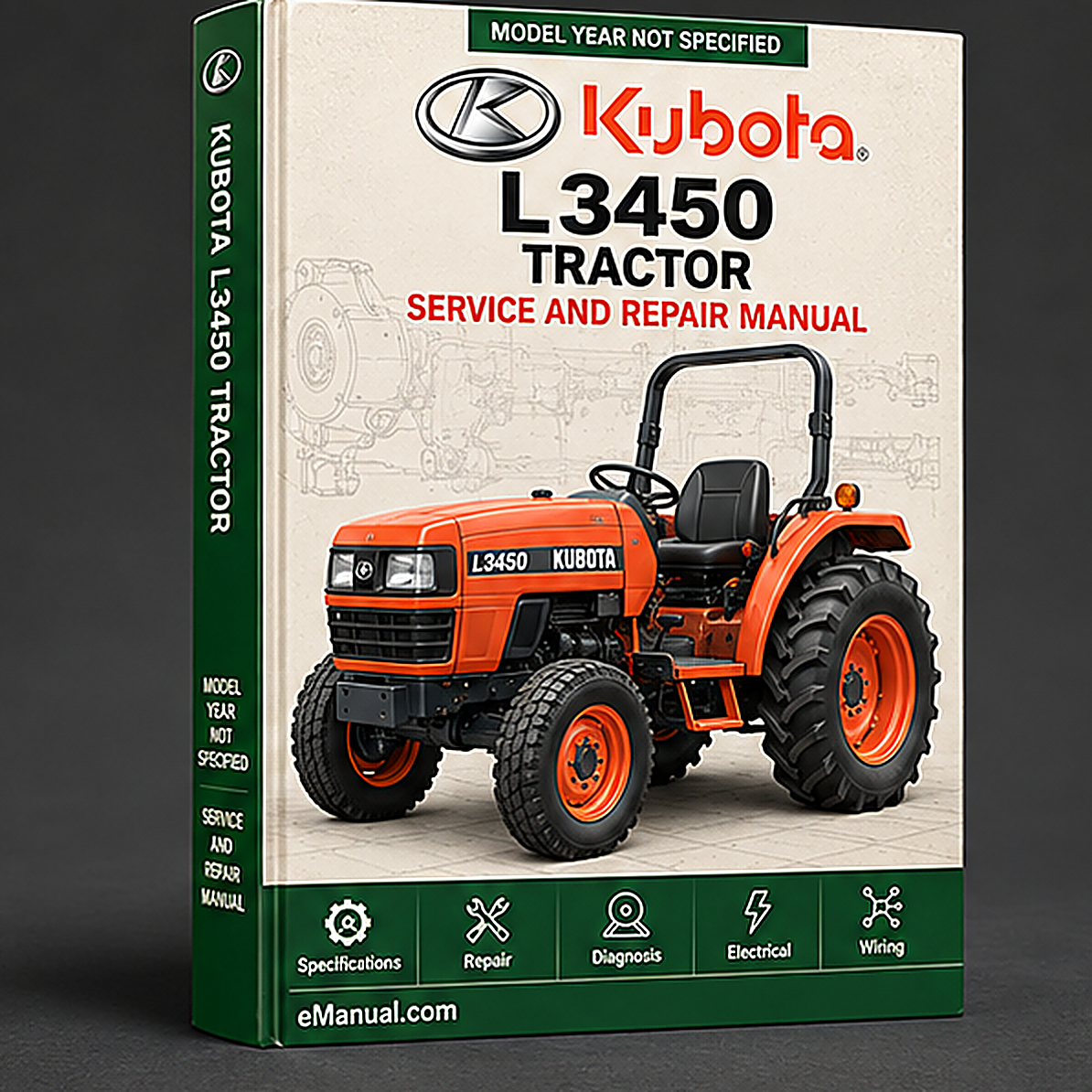 Kubota L3450 Tractor Workshop Service Repair Manual