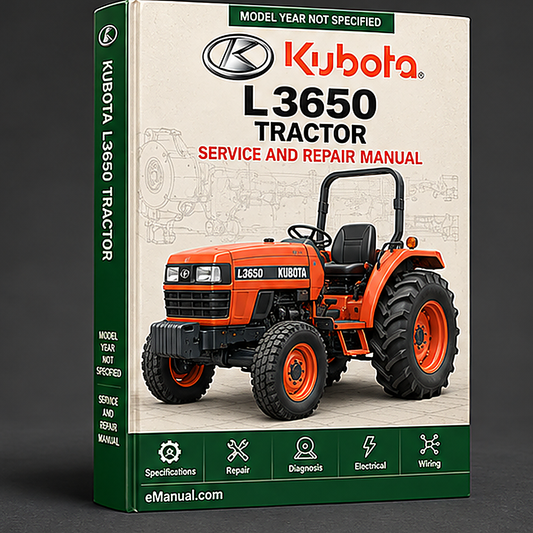 Kubota L3650 Tractor Workshop Service Repair Manual