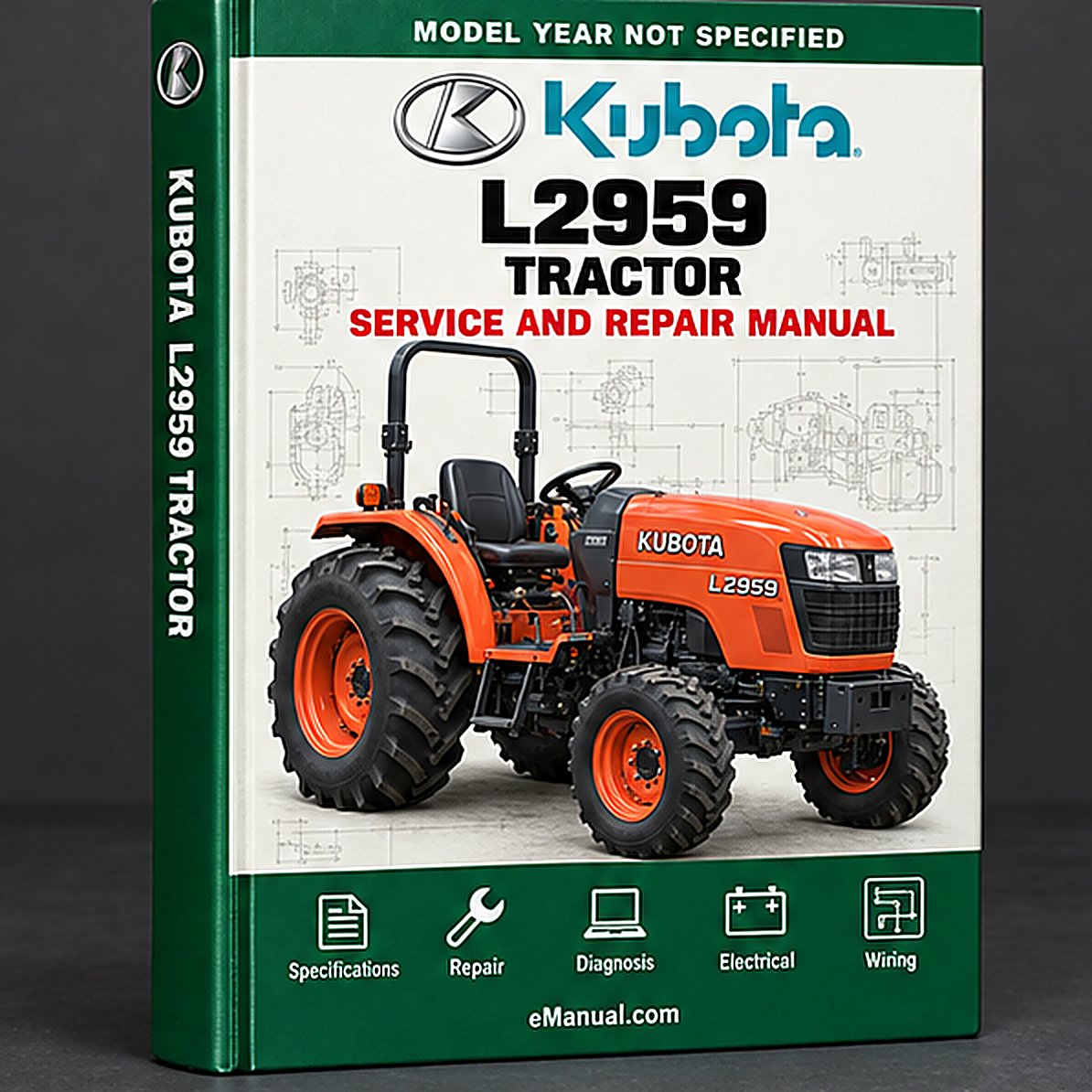 Kubota L2959 Tractor Workshop Service Repair Manual