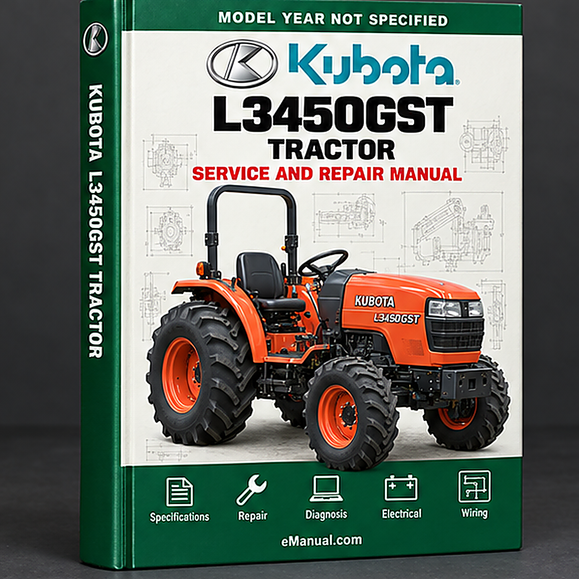 Kubota L3450GST Tractor Workshop Service Repair Manual