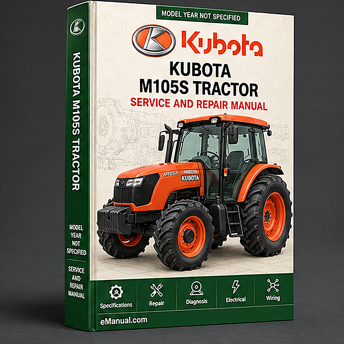 Kubota M105s Tractor Workshop Service Repair Manual