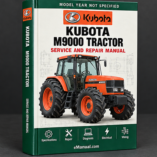 Kubota M9000 Tractor Service Repair Workshop Manual