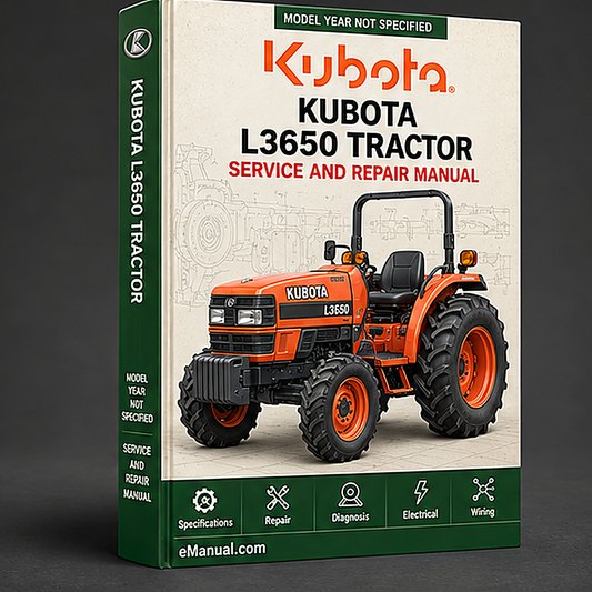 Kubota L3650 Tractor Workshop Repair Service Manual