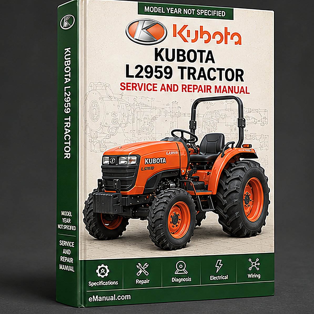 Kubota L2959 Tractor Workshop Repair Service Manual