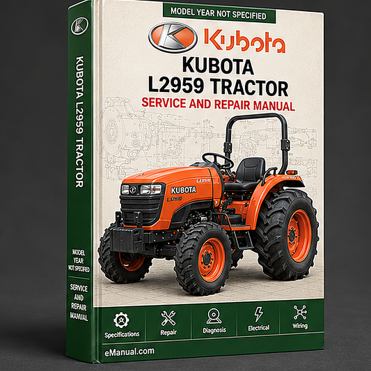 Kubota L2959 Tractor Workshop Repair Service Manual