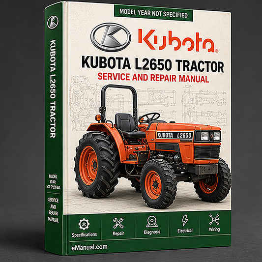 Kubota L2650 Tractor Workshop Repair Service Manual