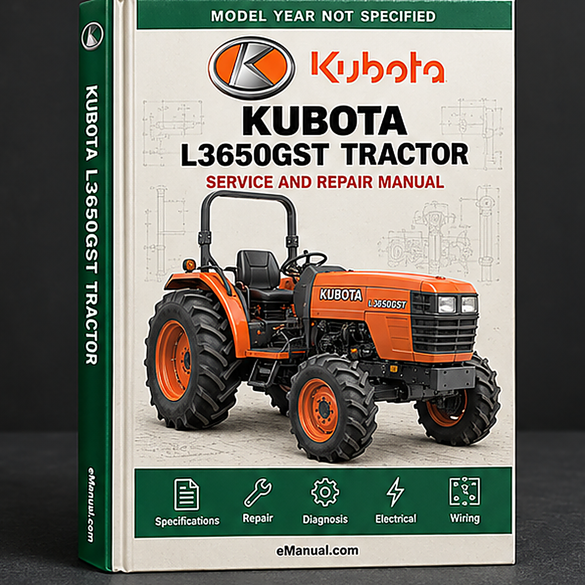 Kubota L3650GST Tractor Workshop Repair Service Manual