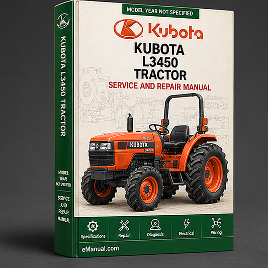 Kubota L3450 Tractor Factory Service Repair Manual