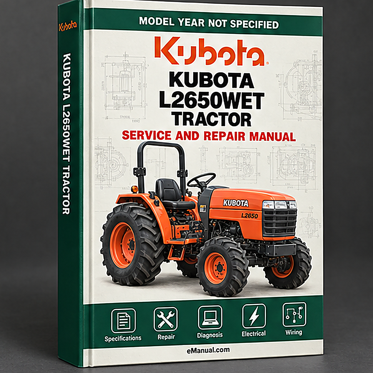 Kubota L2650WET Tractor Workshop Service Repair Manual