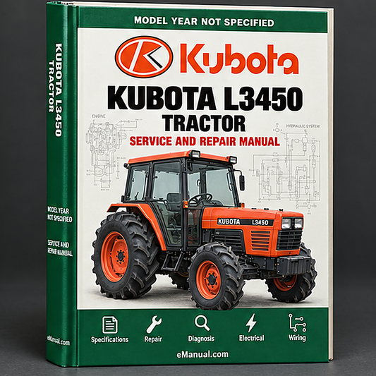 Kubota L3450 Tractor Service Repair Workshop Manual